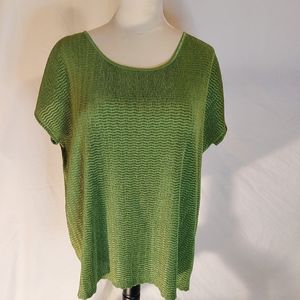 Kim Roger's Green Polyester Top